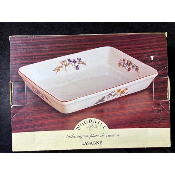 Woodhill Lasagne Floral Bakeware Casserole Baking Dish 13620 In Box New - Picture 1 of 9